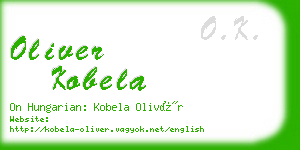 oliver kobela business card